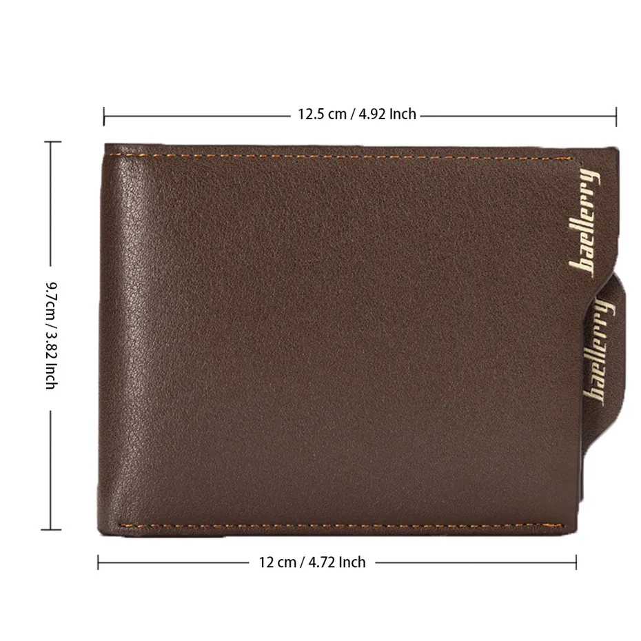 Top Fashion Wallets for Men with Zip Coin Pocket Wallet ID Card Holder Purse Clutch with 3