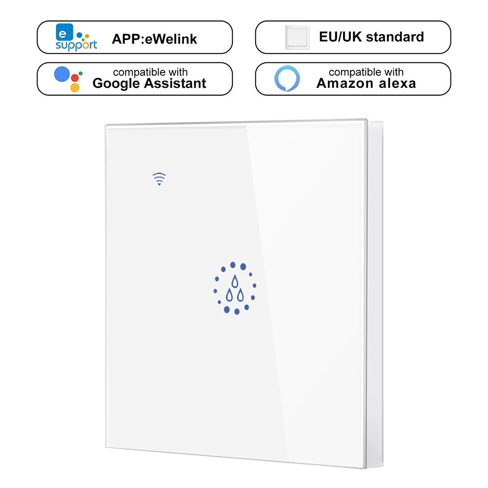 

Wifi Boiler Smart Switch Water Heater Switches Voice Remote Control standard Touch Panel Timer for Amazon Alexa Echo Google Home