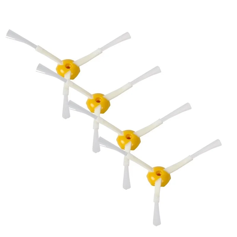 

4 pcs 3-Armed Side Brushes for iRobot Roomba 500 600 700 Series 530 550 560 580 620 630 650 655 760 770 780 790 etc