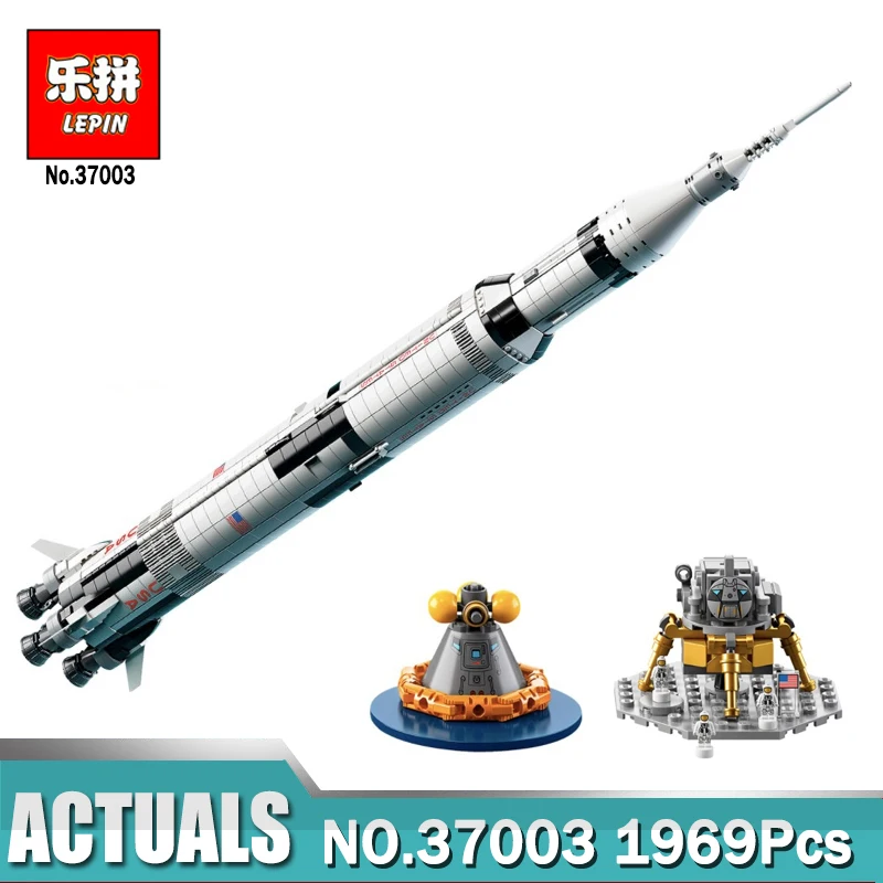 

The Apollo Saturn V Launch Vehicle Set Child Educational Blocks Bricks Toy Compatible Legoingly Self-Locking Toys