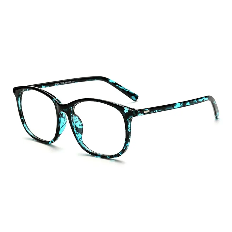 Модная дизайнерская Фирменная оправа для очков, оптические очки для женщин и мужчин, очки - Цвет оправы: blue flower