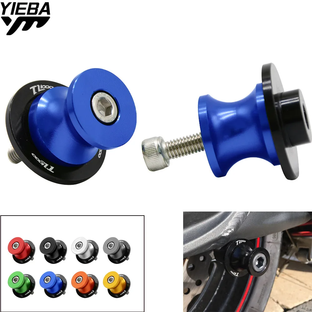 For SUZUKI TL1000S / TL1000R All Year TL1000 R S TL 1000 R S 8mm Motorcycle Swingarm Sliders Spools Swingarm Stand Screws Slider