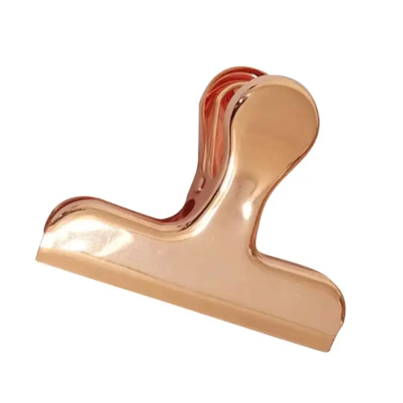 

Portable Rose Gold Sealed Clips Candy Food Waterproof Home Storage Organization Kitchen Storage Food Snack Seal Sealing Bag Clip