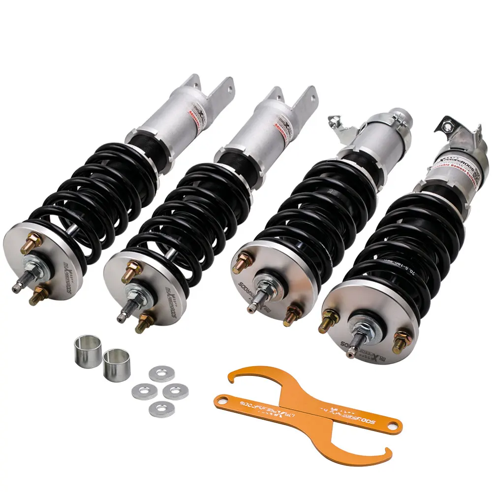 1988 1991 Adj. Coilover Shock Absorbers for Honda Civic Del Sol /5th
