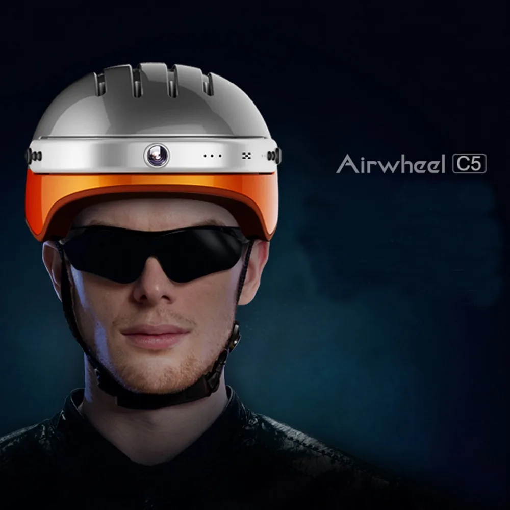 Okfeet Airwheel C5 Смарт шлем видео Bluetooth 2000 мАч большой аккумулятор приложение