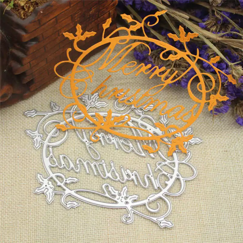 2018 Merry Christmas Metal Cutting Dies Stencils Scrapbooking Embossing DIY Crafts #2n1 (26)