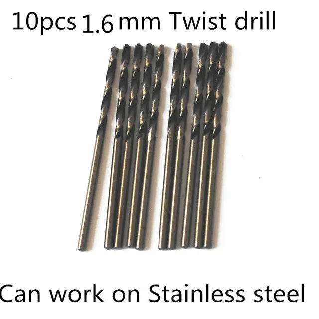 

Free shipping 10pcs 1.6mm FANGDAWANG high quality 9341 roll forged straight shank HSS drill bits for stainless steel