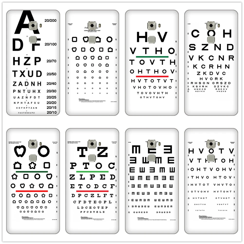

Special picture Visual acuity test chart Soft TPU phone phone Case Cover for redmi PRO 3S 4 4PRO 4X 5 6PRO 6X NOTE 3 4X 5PRO 6