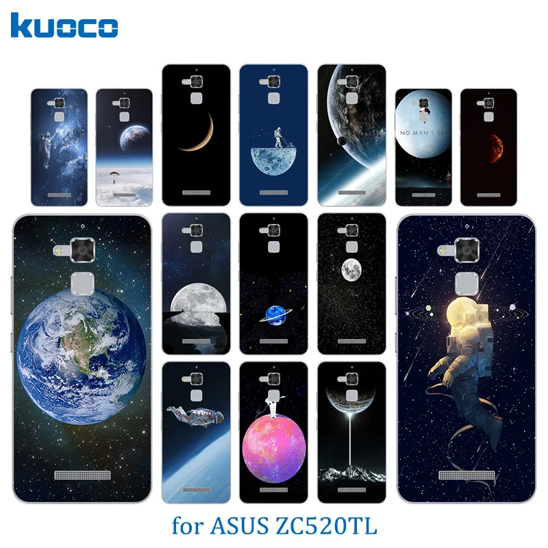 

High Quality 5.2 inch for ASUS Zenfone 3 Max ZC520TL Space World Pattern Soft Silicone Phone Case Clear Matte Full Protect Shell