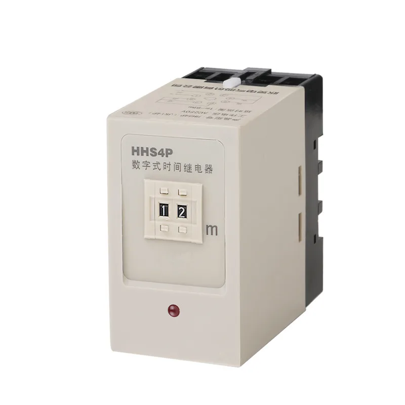 

1PCS Power On Time Relay 4 Pin Contact 24/220/380V Automation Control System Use