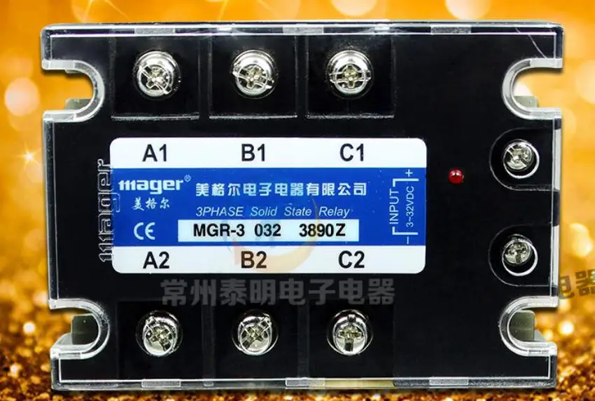 Three phase solid state relay DC controlled alternating current (MGR 3