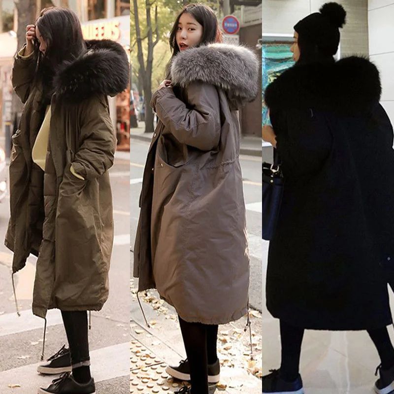 Парки Inverno Para As Mulheres искусственный мех енота воротник Sustans парка Feminino стеганые