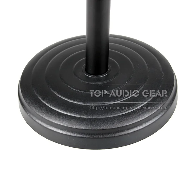 Adjustable Height Round Base Tabletop Desktop Mic Stand For SHURE MV51 MV 51 Microphone Stand Boom Clip Holder Mount Clamp
