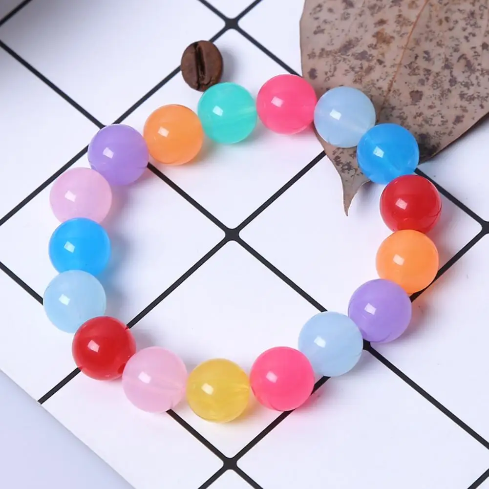 

2018 New Fashion Acrylic Bead Bracelet Beaded Candy Colours fashion cute children decoration lovely gift for girls
