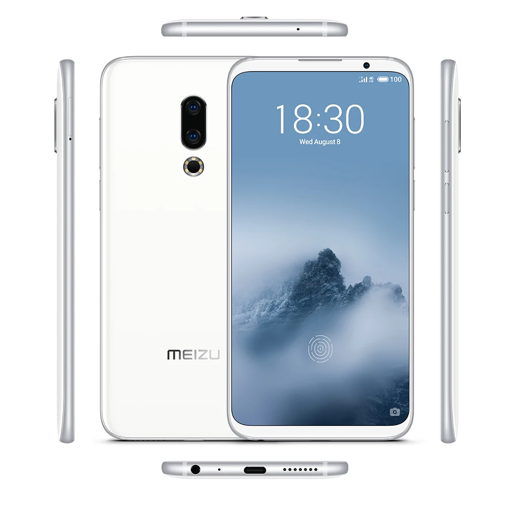 Meizu Mейзу 16th 6ГБ 64ГБ 6 0 '񟯠x1080P смартфон Snapdragon845 Восьмиядерный спереди 20MP 3010mAh Super