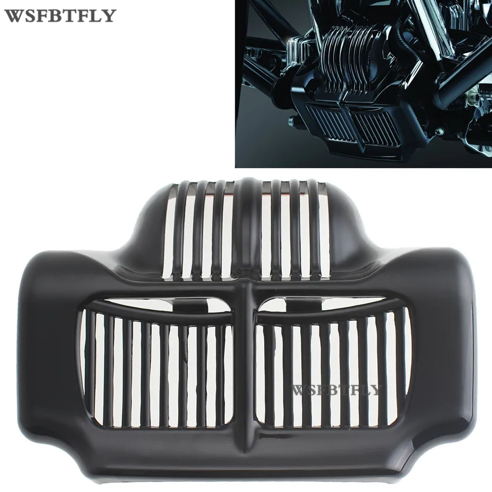 Buy Black Stock Oil Cooler Cover For Harley Touring