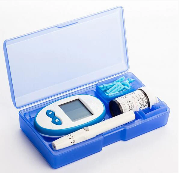 

Medical Blood Glucose Meters Monitor Home Use Diabetics Test Glycuresis Detecting Glucometer 50 Strips +50 Needles