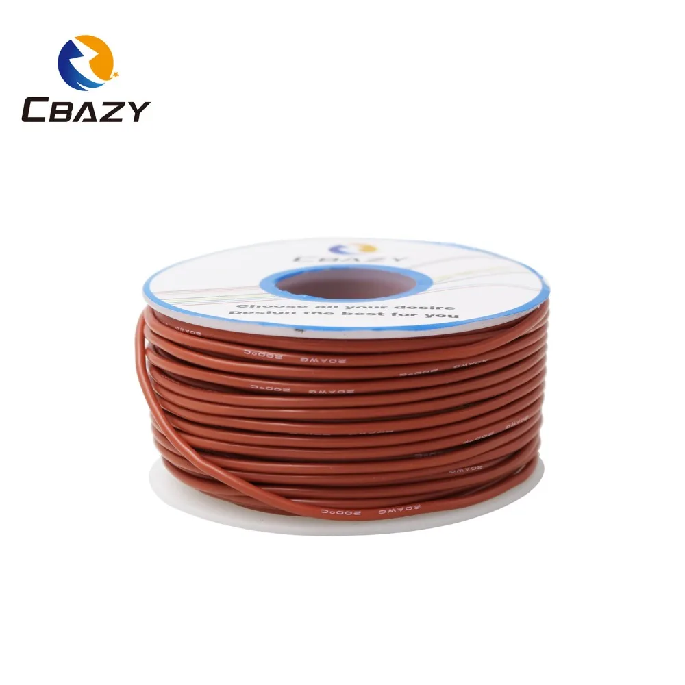 CBAZY силиконовый 20AWG 25 м гибкий силиконовый провод луженая медная проволока и кабель многожильный провод 10 цветов опционально DIY проводное соединение