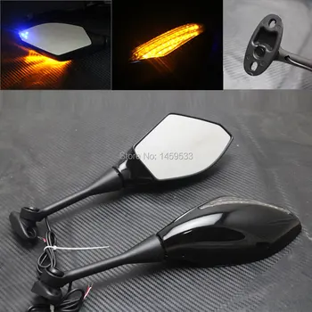 

Motorcycle LED Turn Signals Indicator Rearview Fairing Mount Side Mirrors For Honda CBR600RR CBR1000RR CBR250R CBR300R