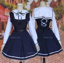 Las mujeres japonesas harajuku gothic dress cartoon girls lolita jk uniforme escolar anime party cosplay