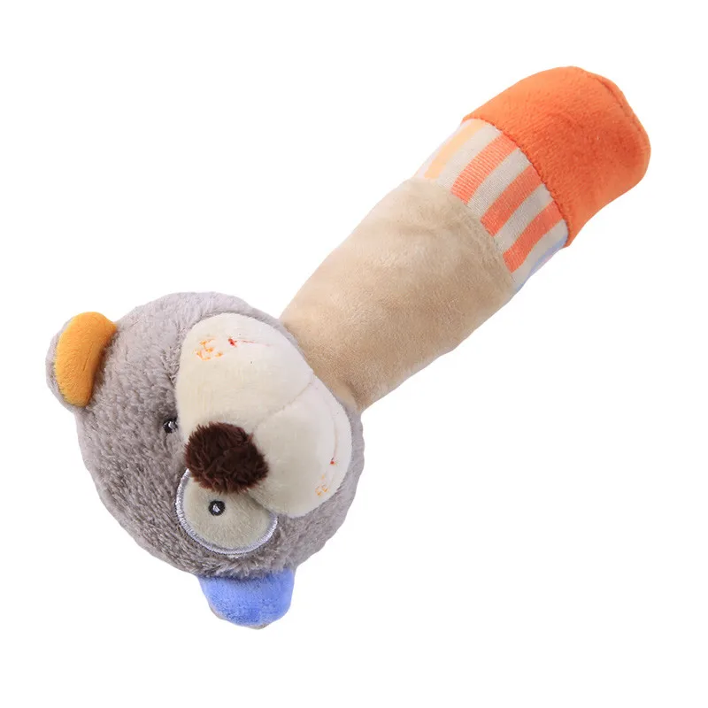 Детские погремушки BB игрушка со звуком колокольчики животных плюшевые детская игрушка, подарок медведь/Сова/олень/плюшевый Ослик кукла