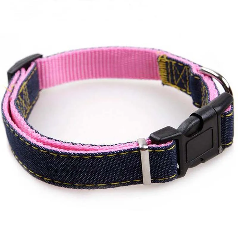 Denim Dog Leads Chest Straps Thick Wearable Traction Rope Dog Collar Leash Set for Pet Puppy Cat Big Medium Small Dog Dropship (5)