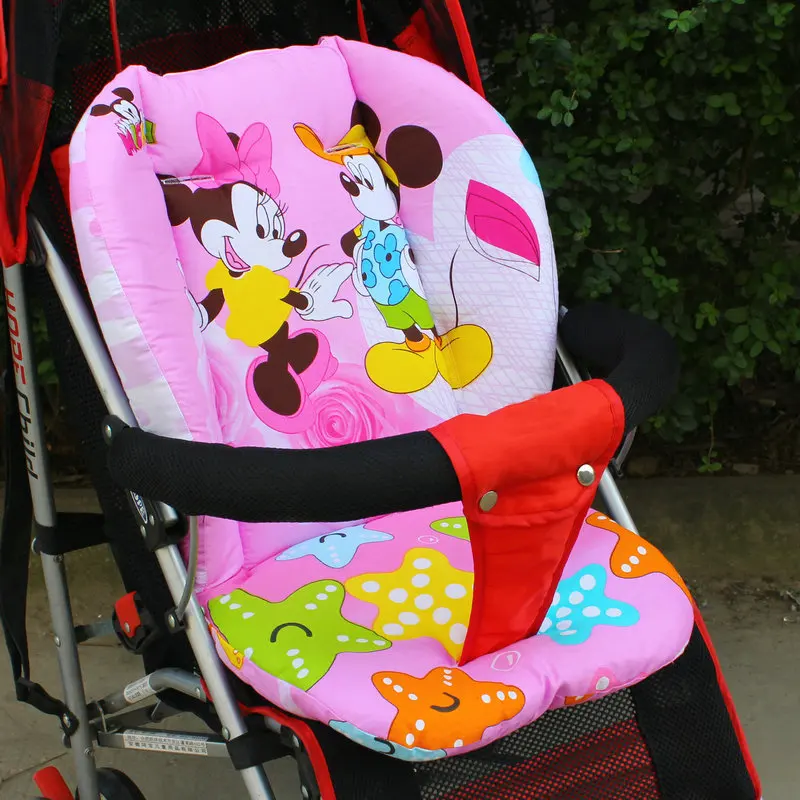 ALWAYSME мультфильм мышь ребенок детская коляска подушка коврик для кормления Стул стульчик Подушка одна сторона синий другая сторона Розовый