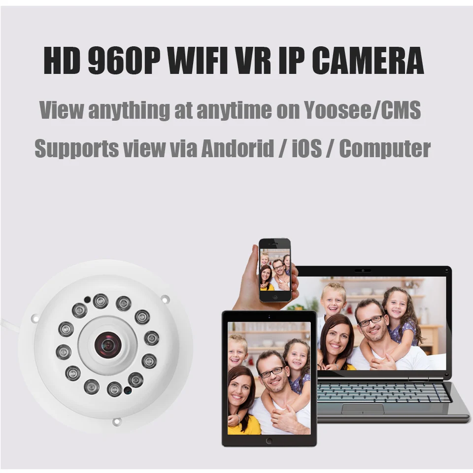 Ip камера BESDER 960P VR Wi Fi Yoosee аудио 360 градусов панорамная 3D ночное видение рыбий глаз