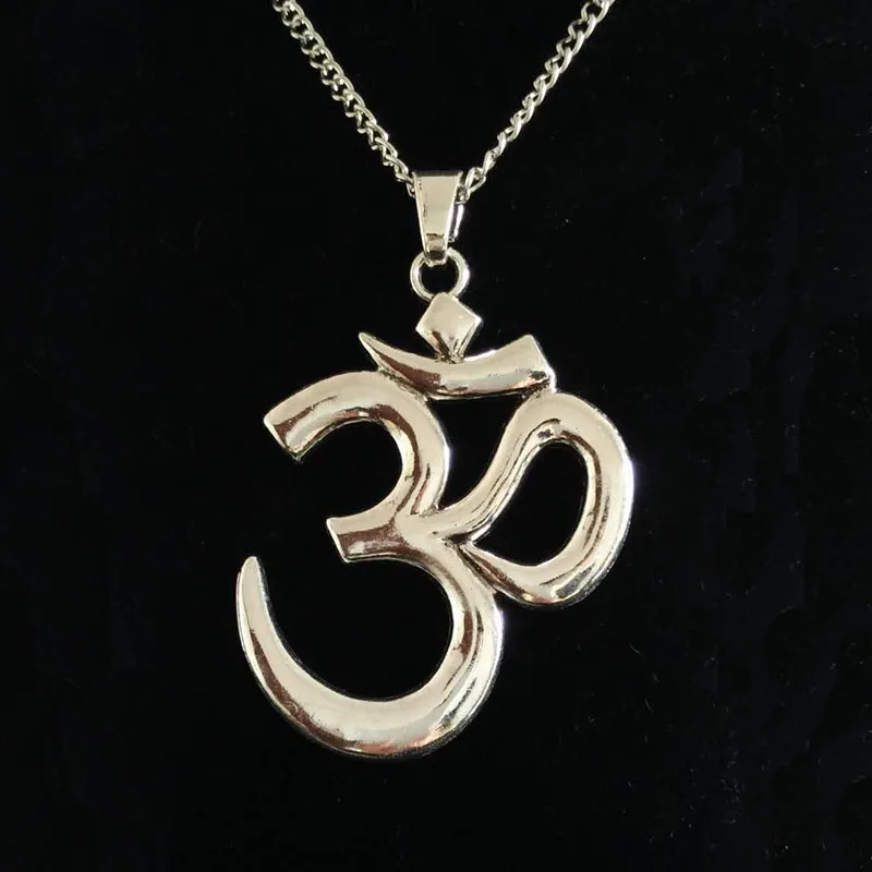 ZXZ-Large-Statement-Abstract-Metal-OM-OHM-AUM-Symbol-Yoga-Buddhist-Pendant-on-Long-Chain-Necklace (1)