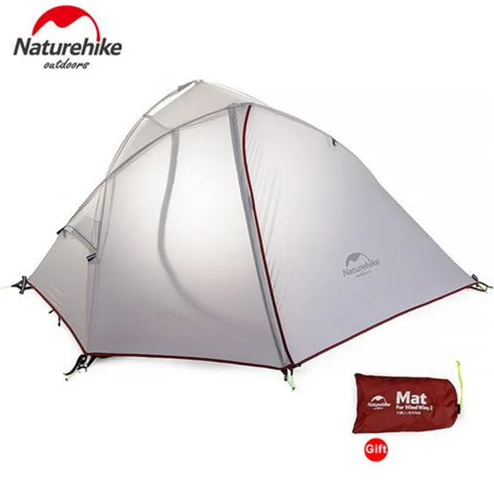 NatureHike 1-2 Person Ultralight Silicone Tent NH hiking Tents Waterproof tents Double Layer Outdoor Camping Hike Travel Tent