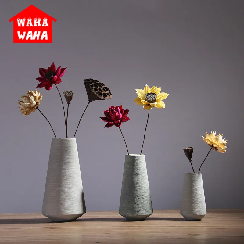 

Nordic Classic White Ceramic Vase Chinese Arts and Crafts Home Office Decor Wedding Decor Porcelain Flower Vase Creative Gifts