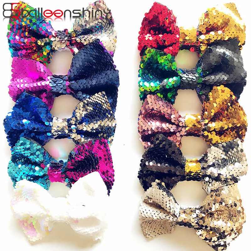 

BalleenShiny Baby Girls Sequin Bow Hairpins Fashion Princess Hair Accessories Children Kids Cute Hair Clips Photo Prop Hot Sale