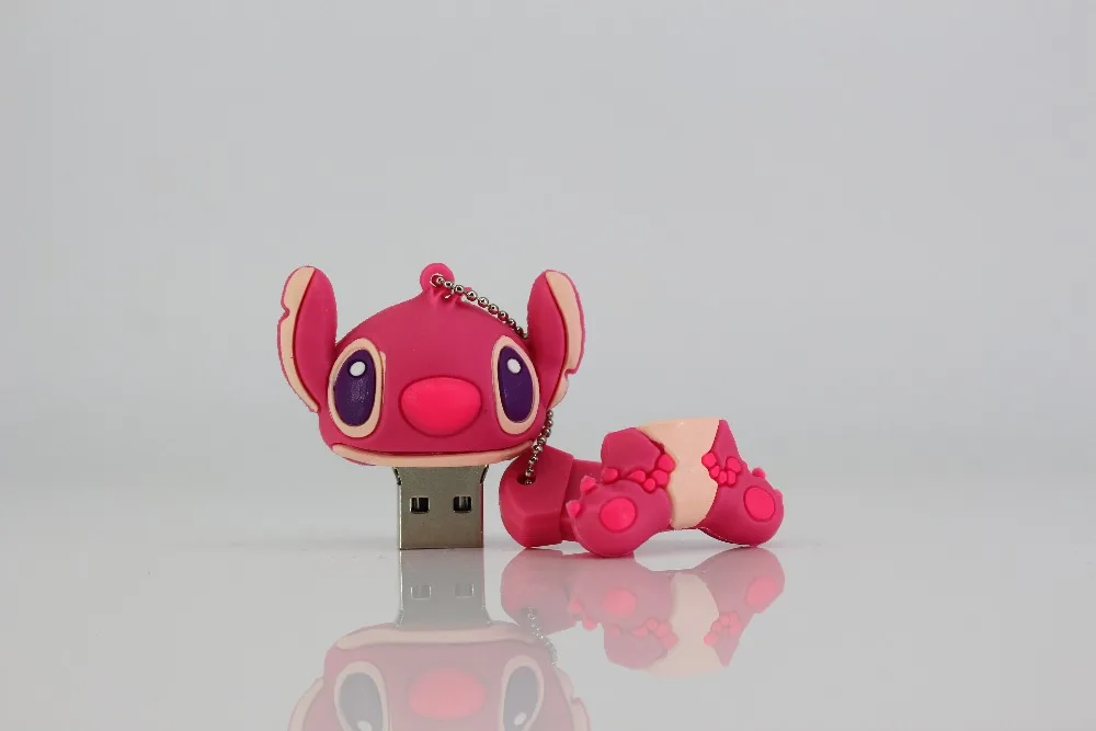 Мультяшный флеш-накопитель Dr. Memory Stitch USB Flash Drive 32 Гб 64 Гб 128 ГБ силиконовая Флешка 4 ГБ 8 ГБ 16 ГБ USB Stick диск для запоминания