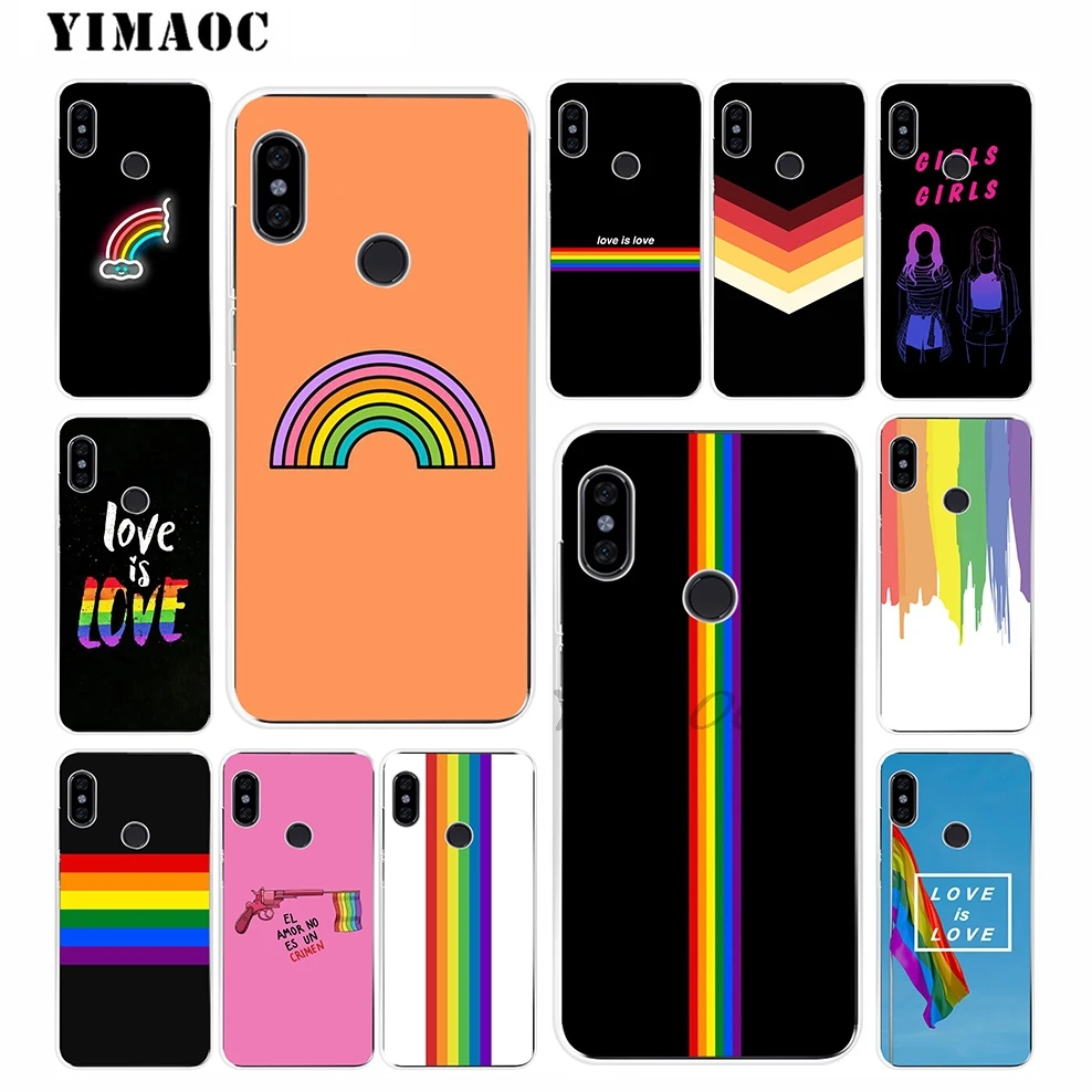

YIMAOC Rainbow Love Coloful Soft Silicone Case for Xiaomi Redmi 6 6A 5A 5 S2 Puls Note 8 7 6 5 4X 4 4A Pro for Redmi Go