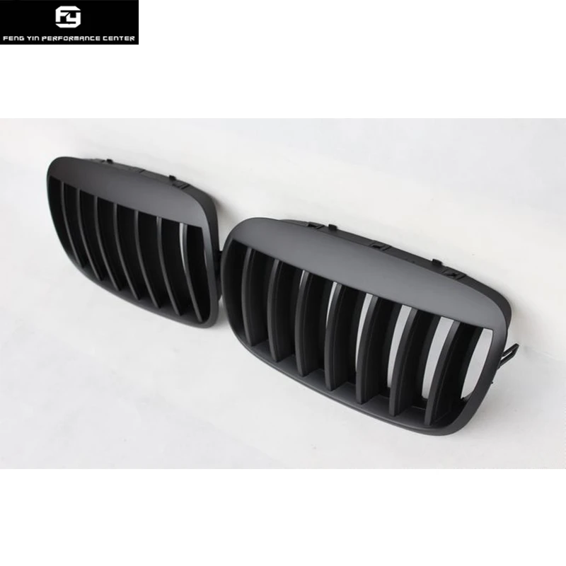 

Racing Grills E71 X6 Bright black Matt black ABS Mesh Grill Grille for BMW E71 X6 front bumper 08-13 free shipping