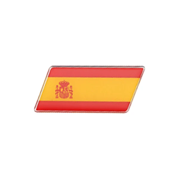 Автомобильный Стайлинг 3D металлический эпоксидный флаг наклейка национальные флаги эмблема Авто Аксессуары для автомобилей мотоциклы ноутбук телефон дверь наклейка - Название цвета: Spain
