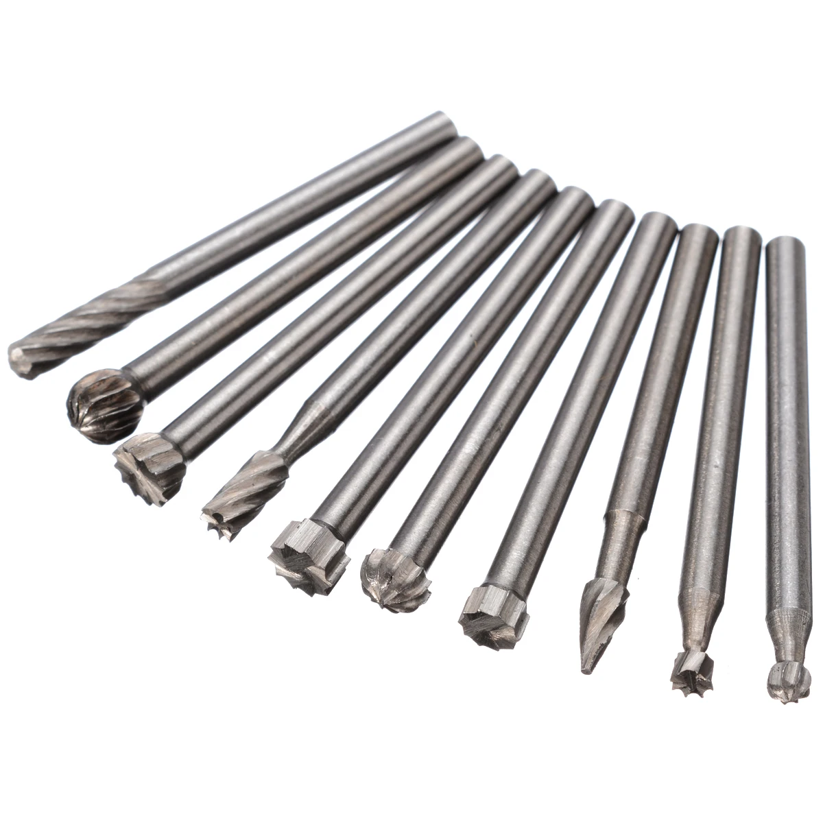 

20pcs 3mm HSS Routing Router Bits Burr Milling for Rotary Engraving Machine Tools
