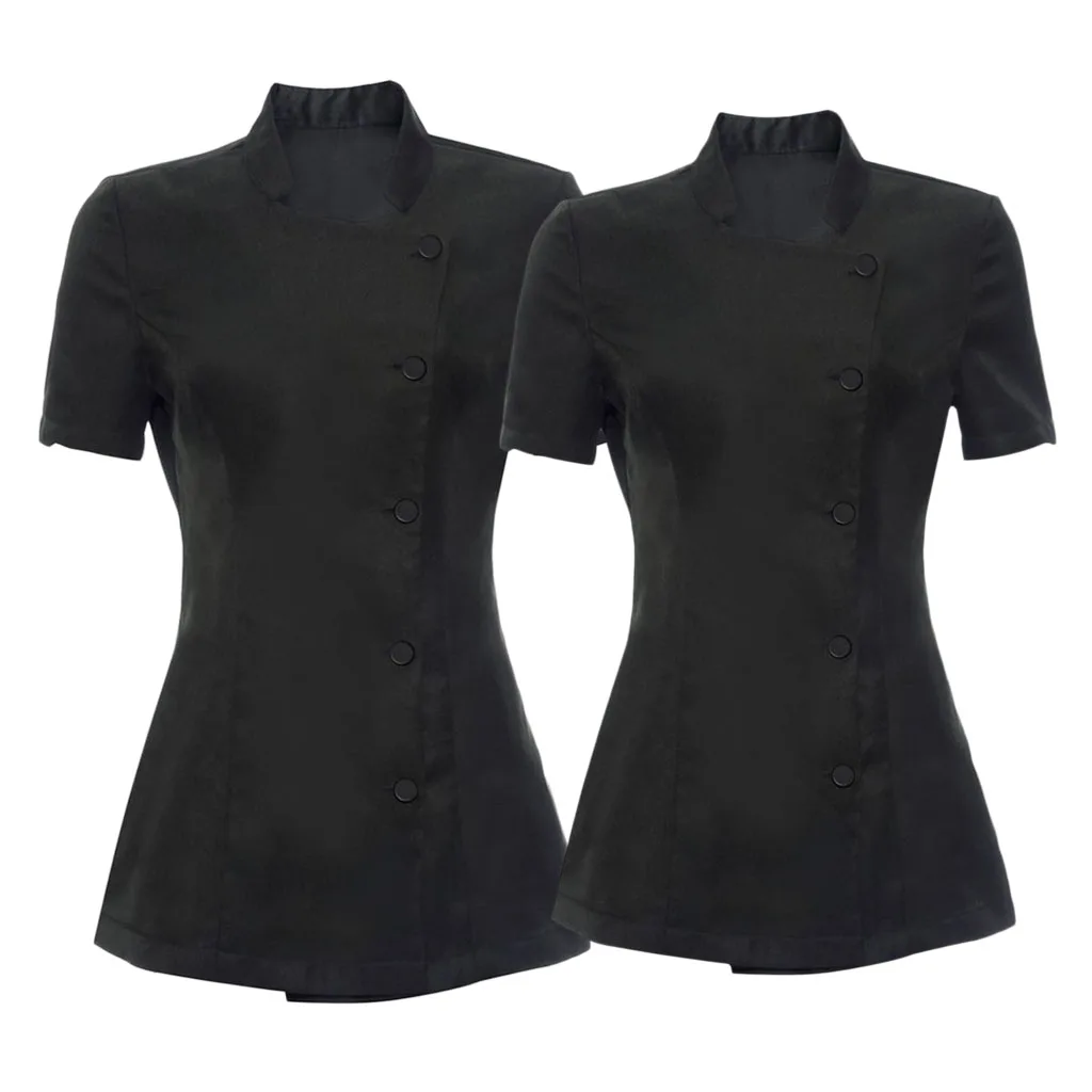 

2 Pcs Womens SPA Beauty Salon Beautician Tunic Nail Massage Therapist Uniform for Hairdressers Beauticians Nail Bars
