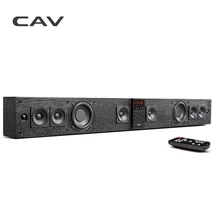 CAV BS30 Bluetooth Soundbar Column Dual Subwoofers Speaker Home Theater DTS Surround Sound System Hang Wall Built-in 3D Stereo