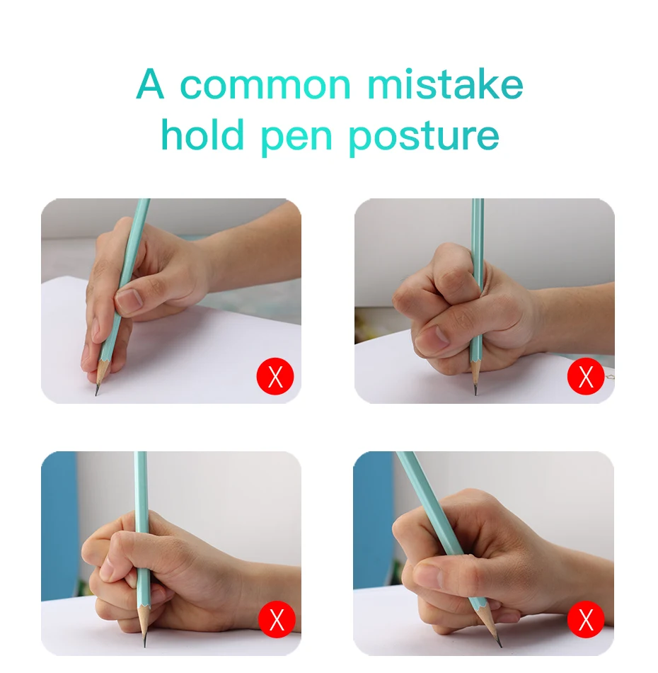USHARE ручка захвата корректор письменный корректор силиконовые пальцы, чтобы научится писать 5 шт./компл. карандаш ручки для детей почерк