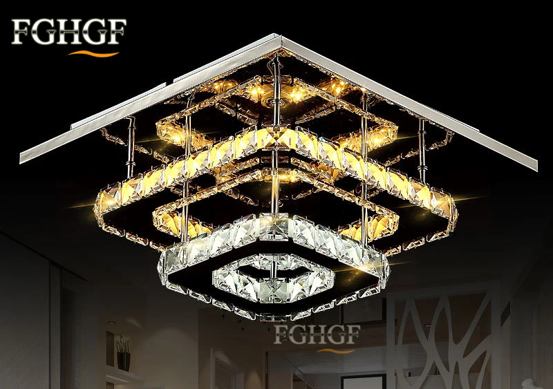 Modern Crystal LED Ceiling light Fixture For Indoor Lamp lamparas de techo Surface Mounting Ceiling Lamp For Bedroom Dining Room (3)