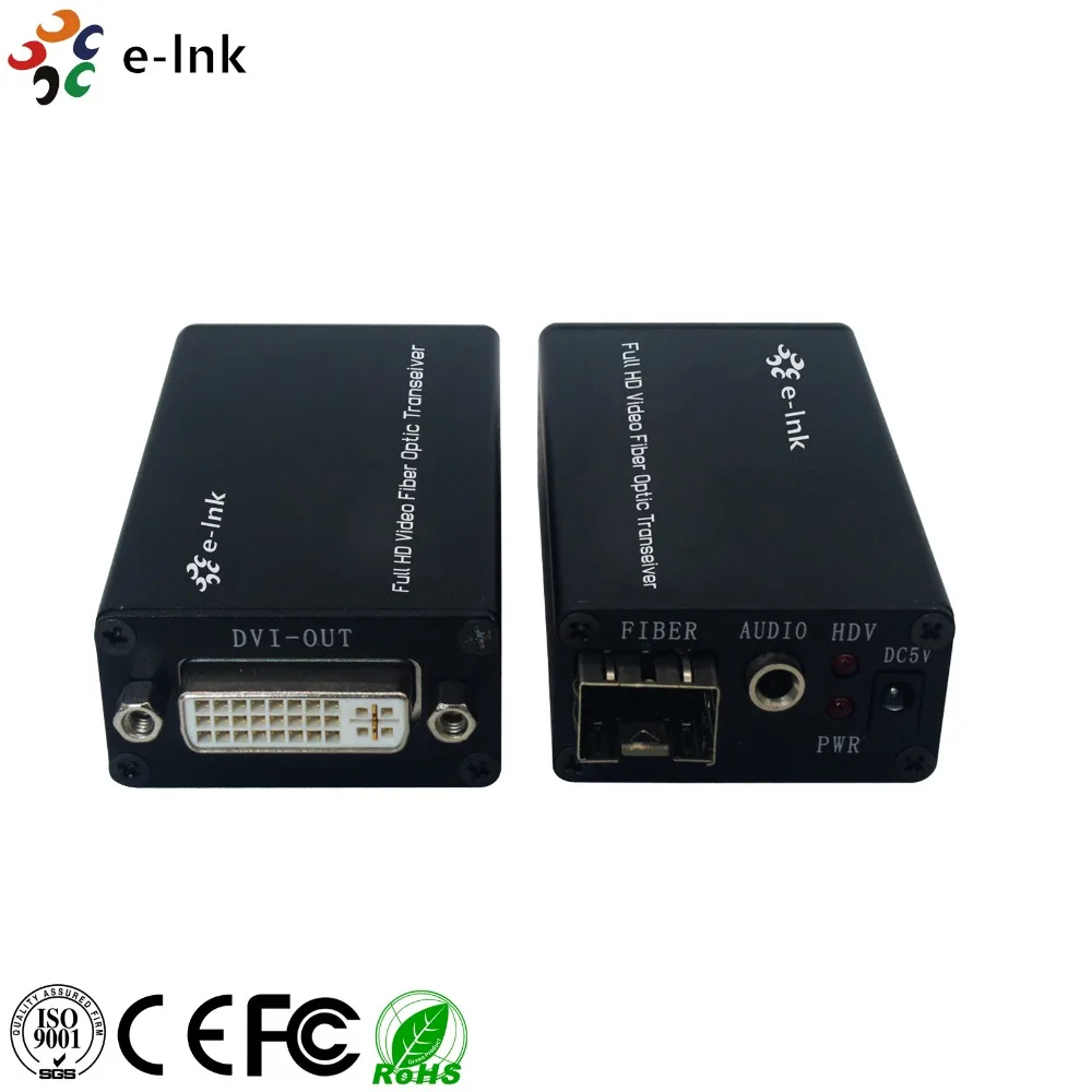 

Mini DVI Fiber Optic Extender Multi-mode with external stereo audio