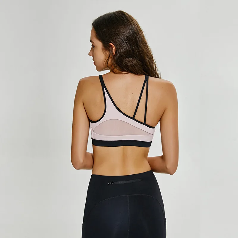 

2019 New Lady Mesh Sports Bra Women Fitness Yoga Bra Push Up Padded Underwear Running Vest Gym Workout Running Tops Sportswear