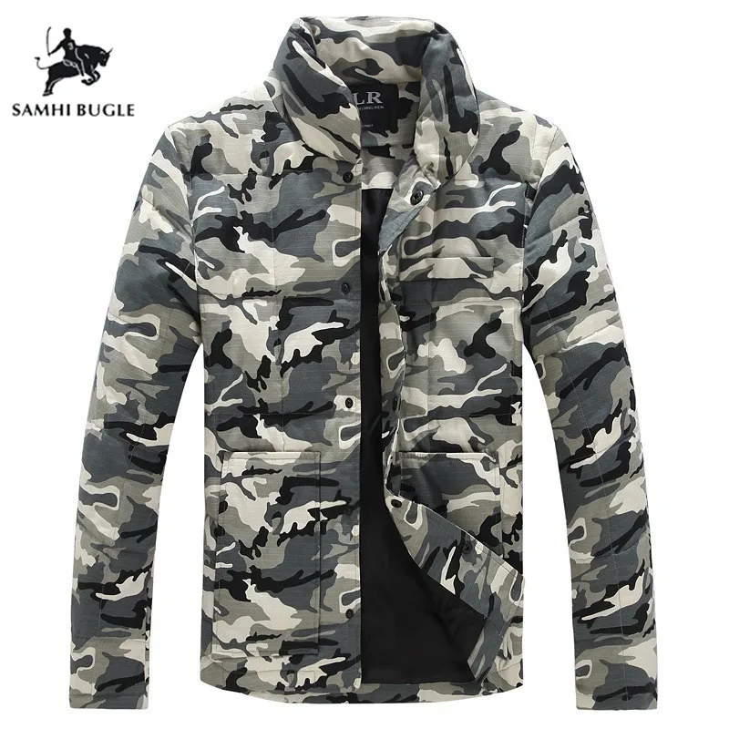 Men Winter Jacket Brand Clothes Coat Men Stand-up Collar Youth Plus Size 5XL Cotton Men's Warm Camouflage Jackets Parka Men
