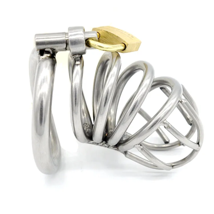 Stainless Steel Male Chastity Device Cock Cage With Arc Shaped Penis