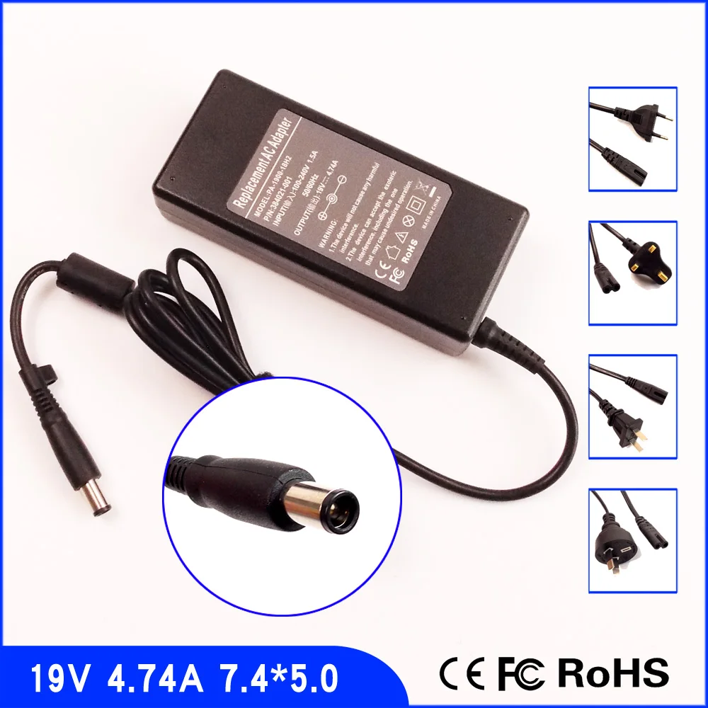 19V 4.74A Laptop Ac Adapter Power SUPPLY + Cord for HP ProBook 6440B 6445B 6450b 6460B 6545B 6550 6550B 6555 6555B | Компьютеры и офис