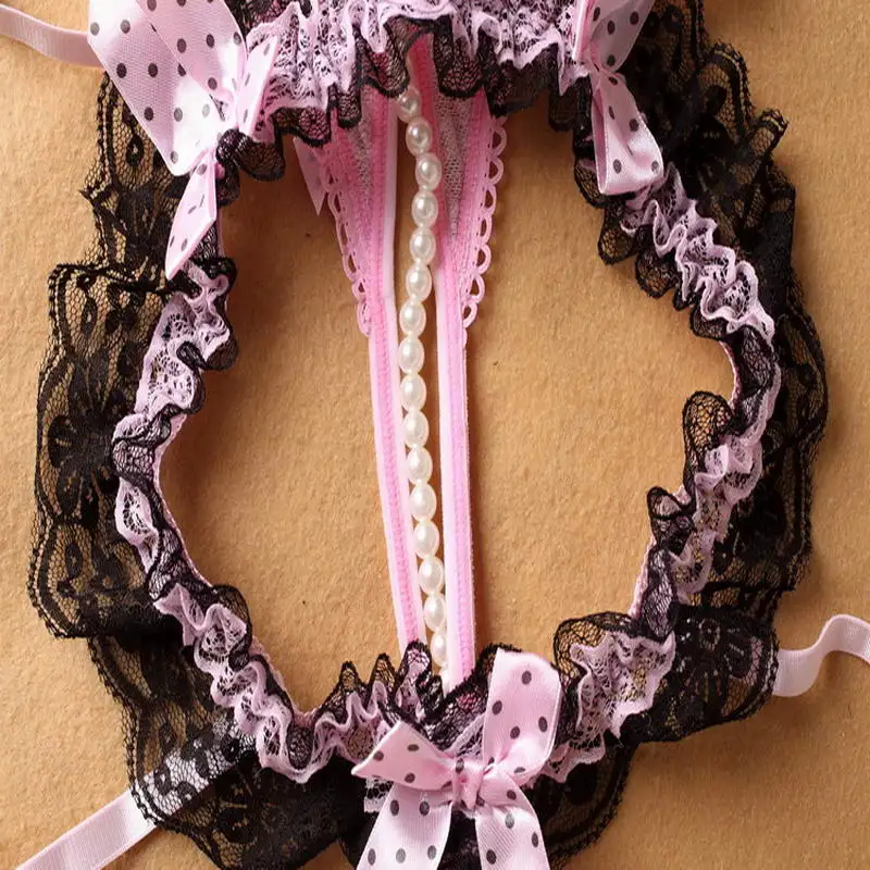 Fashion New Sexy Garter Belt for Stocking Black Lace Suspender Belts Women Open Crotch Pearl Panties Bow Lingerie Garters Fashion New Sexy Garter Belt for Stocking Black Lace Suspender Belts Women Open Crotch Pearl Panties Bow Lingerie Garters