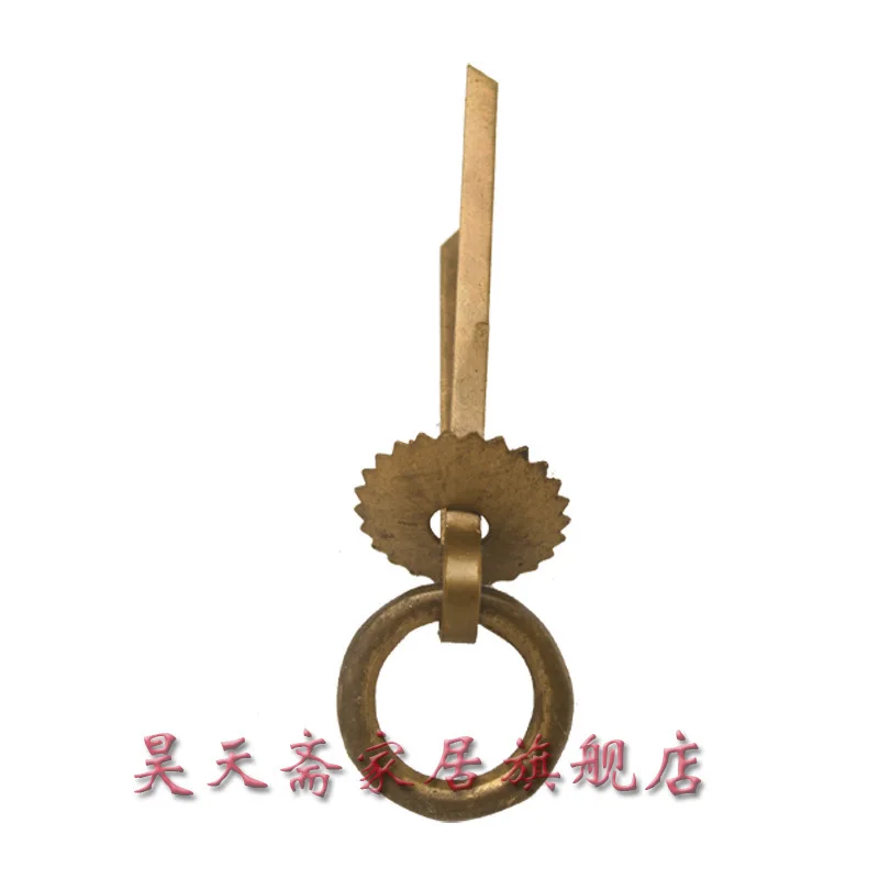 

[Haotian vegetarian] antique copper handle / copper engraving / antique furniture copper fittings / Classical handle HTE-023