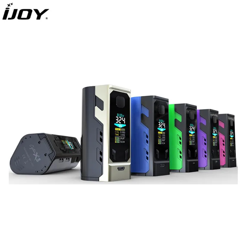 100% Original IJOY Captain X3 BOX MOD 324W Vape with 3 Pieces IJOY 20700 Battery Can Match Captain X3 Tank X3-C1/X3-C3 Coils