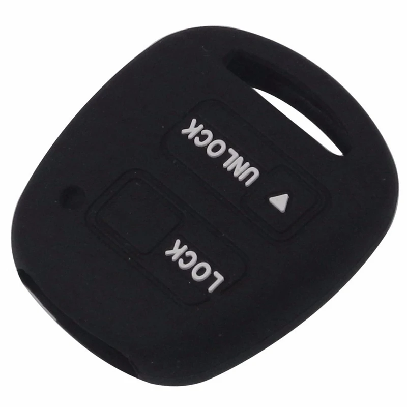 Silicone 2 Buttons Car Key Fob Case Cover Skin For TOYOTA CAMRY RAV4 PRADO COROLLA AVENSIS LAND CRUISER YARIS
